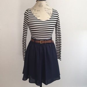 Scoop back mini dress